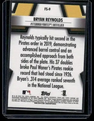 2020 Topps Chrome Future Stars Bryan Reynolds #FS-9 Baseball - Baseball Card Single