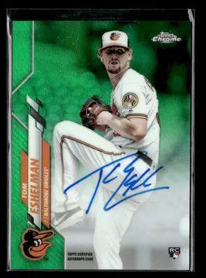 2020 Topps Chrome #RA-TE Tom Eshelman Rookie Autographs Green Refractor #/99 - Baseball Card Single