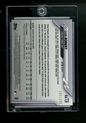 2020 Topps Chrome Rookie Autographs Luis Robert #RA-LR Autograph 140/150 RC - Baseball Card Single