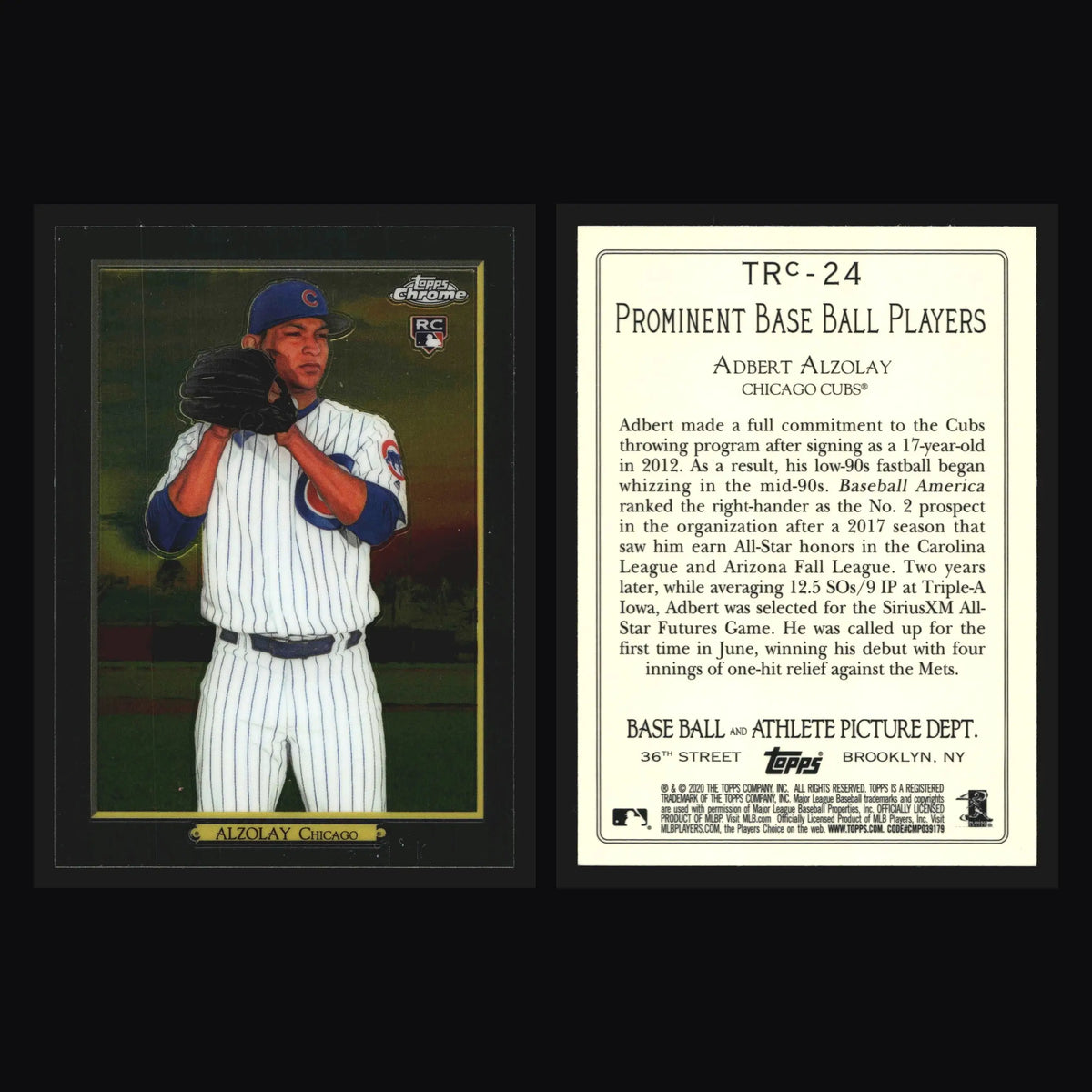 2020 Topps Chrome #TRC-24 Adbert Alzolay Turkey Red Chrome RC Cubs - Baseball Card Single