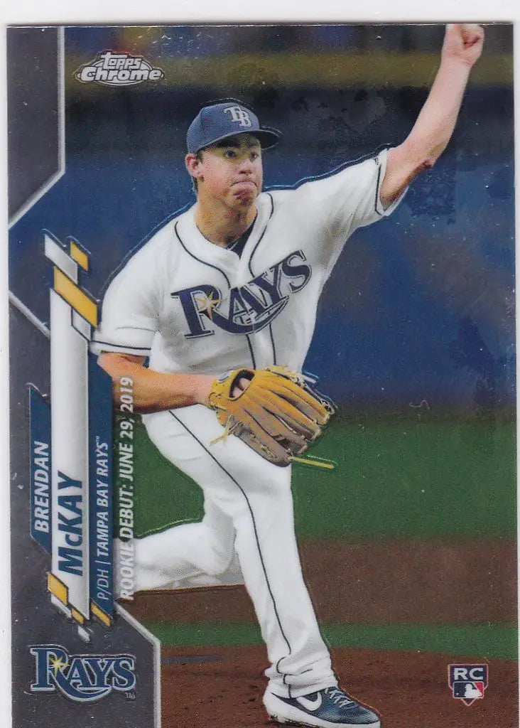 2020 Topps Chrome U-52 Brendan Mckay RC Rookie Tampa Bay Rays