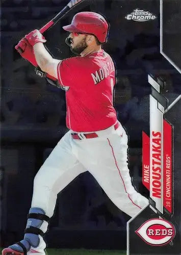 Original gloss 2020 Topps Chrome Update Mike Moustakas baseball card NM Near Mint