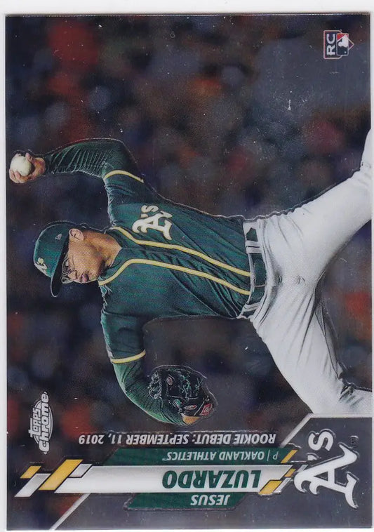 2020 Topps Chrome Update U-56 Jesus Luzardo RC Rookie Oakland Athletics