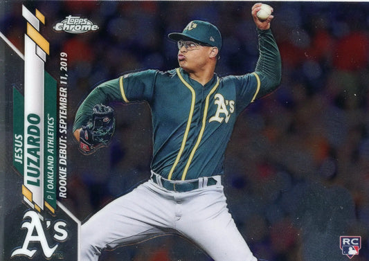 2020 Topps Chrome Update #U-56 Jesus Luzardo Rookie Debut RC - Baseball Card Single