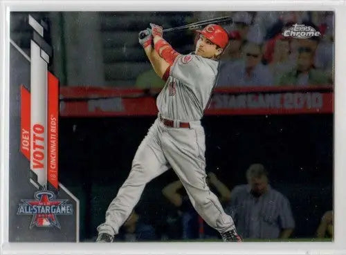 Joey Votto baseball card from 2020 Topps Chrome Update series, Near Mint Reds version