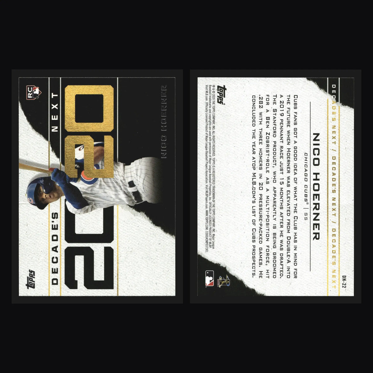 2020 Topps Decade’s Next Nico Hoerner #DN-22 RC Chicago Cubs - Baseball Card Single