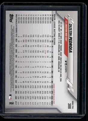 2020 Topps Dustin Pedroia #388 Baseball - Baseball Card Single