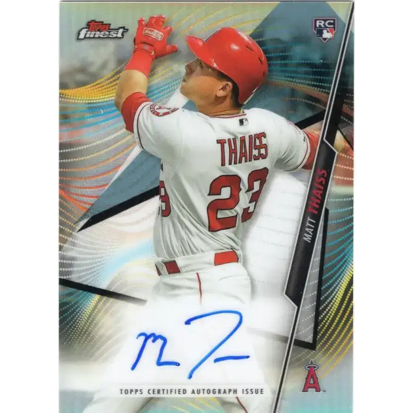 2020 Topps Finest Autographs Refractors #FA-MTH Matt Thaiss NM-MT Auto Los Angeles Angels Baseball Card - Baseball Card