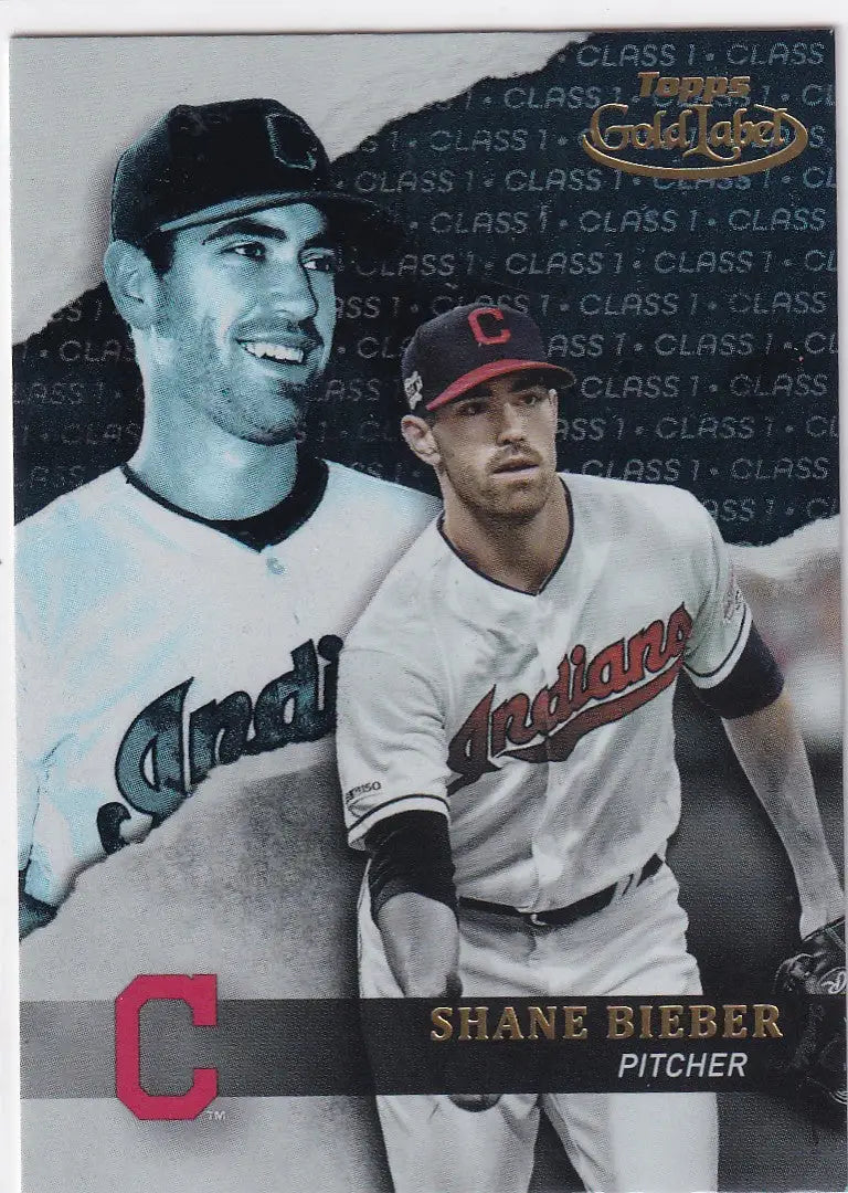 2020 TOPPS GOLD LABEL #33 SHANE BIEBER- CLEVELAND INDIANS - Baseball Card Single