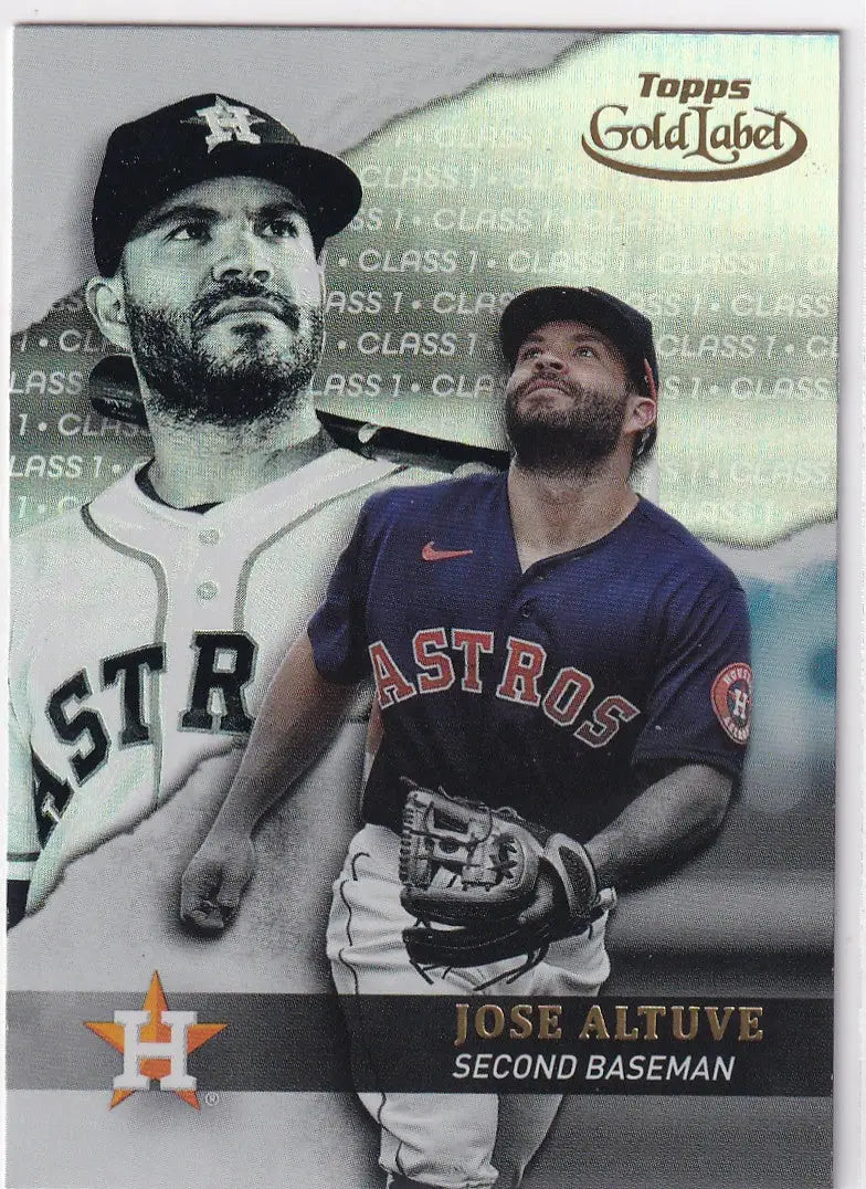 2020 TOPPS GOLD LABEL #42 JOSE ALTUVE- HOUSTON ASTROS - Baseball Card Single