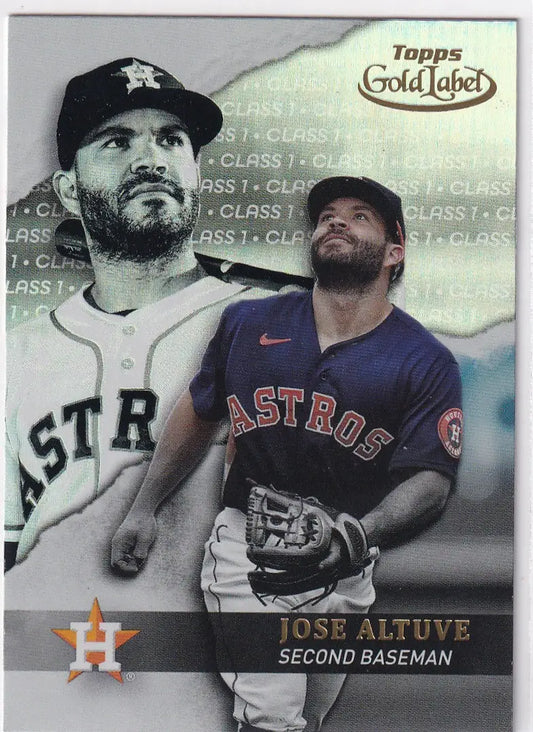 2020 TOPPS GOLD LABEL #42 JOSE ALTUVE- HOUSTON ASTROS - Baseball Card Single