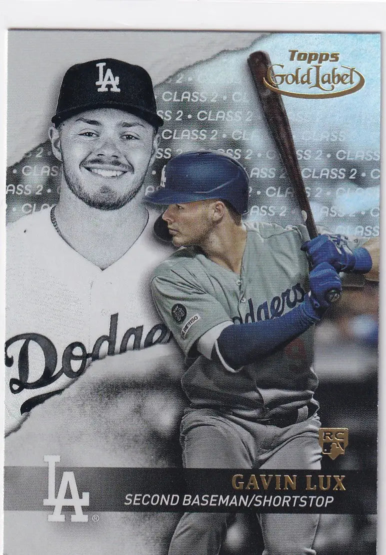 2020 TOPPS GOLD LABEL #51 GAVIN LUX- LOS ANGELES DODGERS - Baseball Card Single