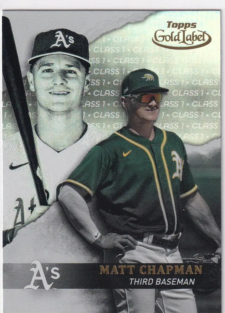 2020 TOPPS GOLD LABEL #69 MATT CHAPMAN- OAKLAND ATHLETIC - Baseball Card Single