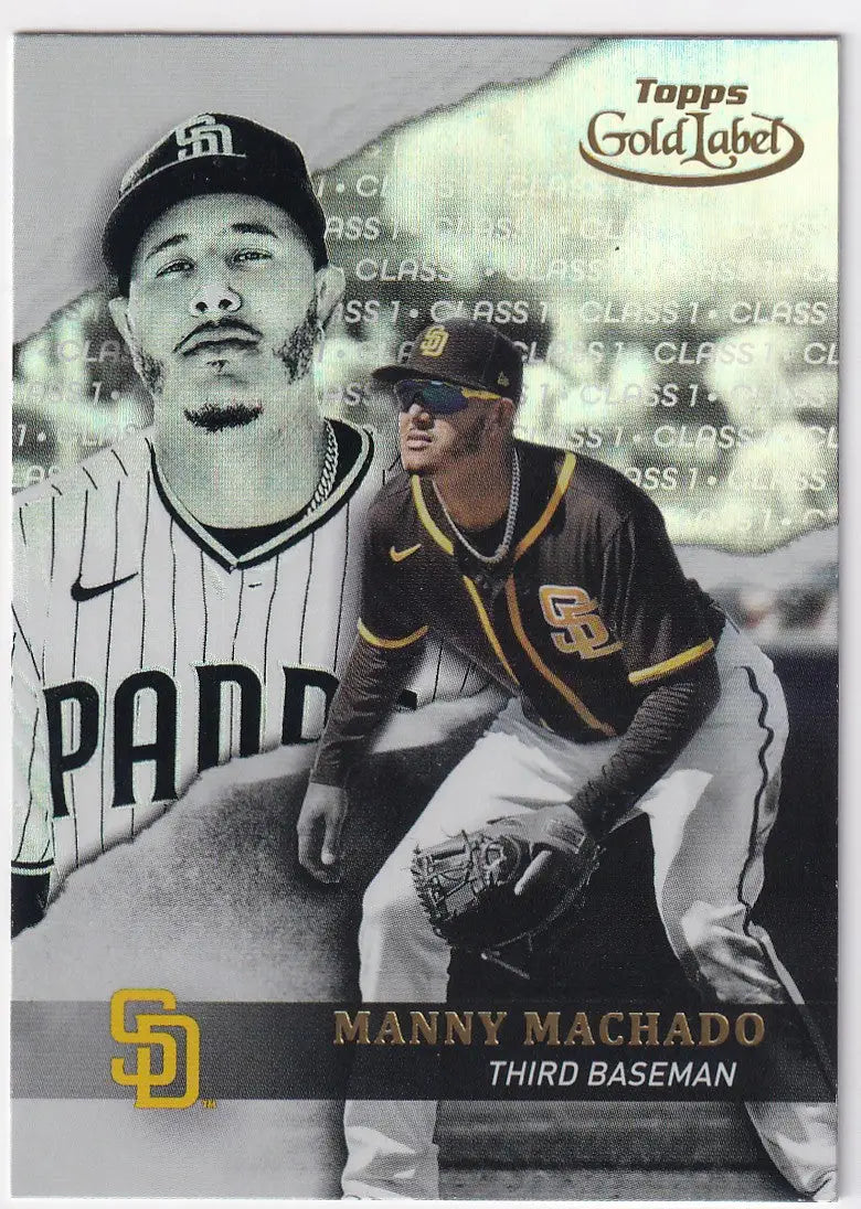 2020 TOPPS GOLD LABEL #80 MANNY MACHADO- SAN DIEGO PADRES - Baseball Card Single