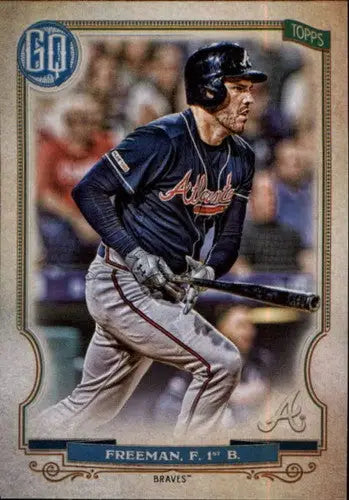 Baseball trading card featuring Freddie Freeman of the Atlanta Braves from Topps Gypsy Queen