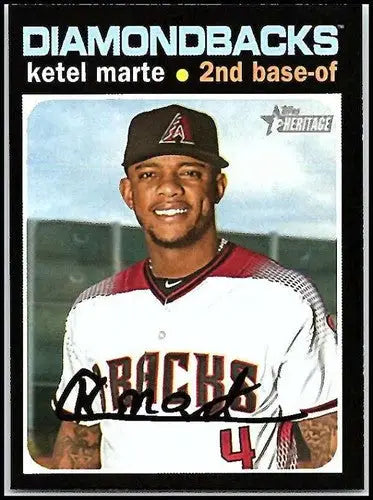 2020 Topps Heritage #183 Ketel Marte NM-MT Diamondbacks - Baseball Card Single
