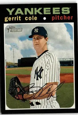 2020 Topps Heritage #367 Gerrit Cole - Baseball Card Single