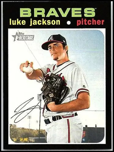 2020 Topps Heritage #37 Luke Jackson NM-MT Braves - Baseball Card Single