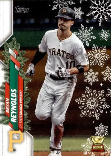 2020 Topps Holiday HW104 Bryan Reynolds Pirates baseball card, NM-MT condition