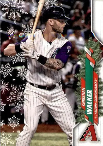 2020 Topps Holiday HW141 Christian Walker Diamondbacks baseball card NM-MT