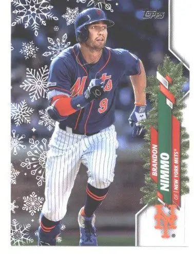 2020 Topps Holiday #HW185 Brandon Nimmo NM-MT Mets ID:47818 - Baseball Card Single