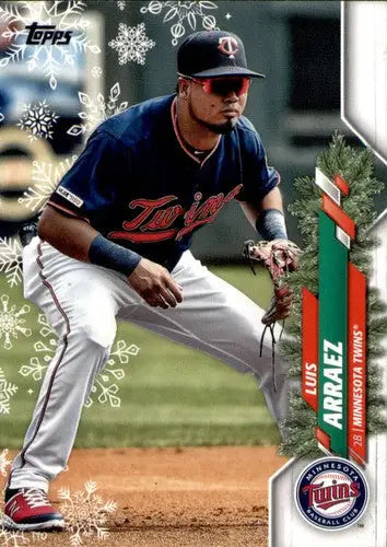 2020 Topps Holiday HW32 Luis Arraez Twins baseball card NM-MT ID 47794