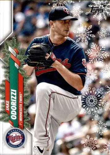 2020 Topps Holiday HW42 Jake Odorizzi Twins baseball card with original gloss