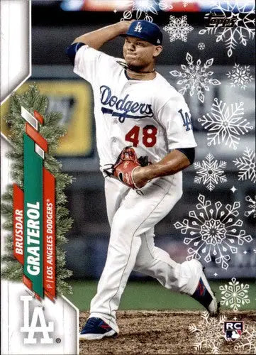 2020 Topps Holiday HW51 Brusdar Graterol rookie card Dodgers NM-MT ID 47852