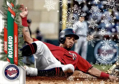 2020 Topps Holiday HW78 Eddie Rosario baseball card Twins NM-MT ID 47856