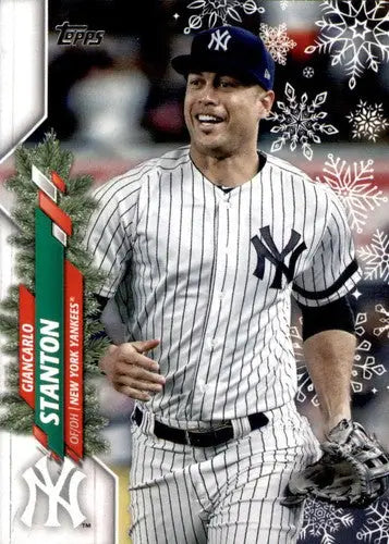 2020 Topps Holiday HW88 Giancarlo Stanton Yankees baseball card NM-MT