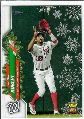 2020 Topps Holiday Metallic #HW159 Victor Robles NM-MT Nationals ID:47775 - Baseball Card Single