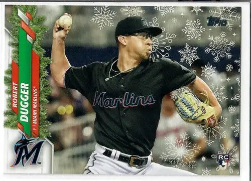 2020 Topps Holiday Metallic #HW79 Robert Dugger NM-MT RC Rookie Marlins ID:47777 - Baseball Card Single