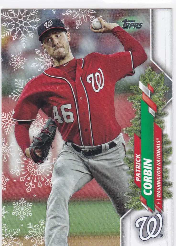 2020 Topps Holiday Snowflake #HW140 Patrick Corbin Washington Nationals