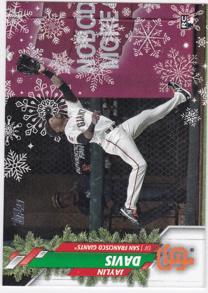 2020 Topps Holiday Snowflake #HW20 Jaylin Davis San Francisco Giants