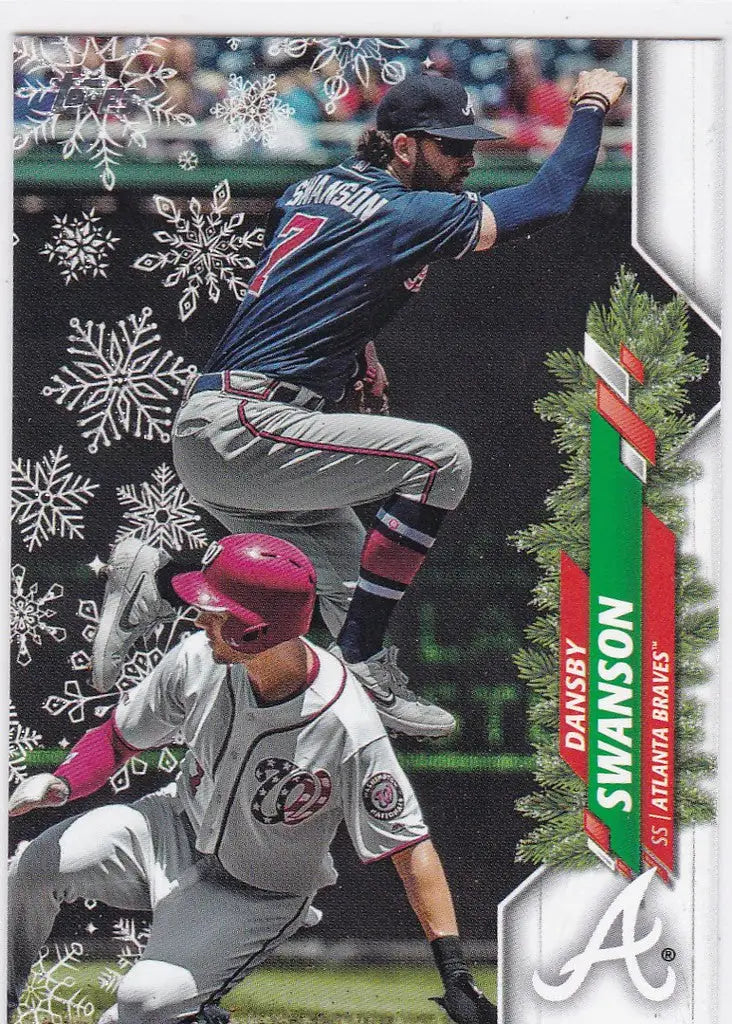 2020 Topps Holiday Snowflake #HW47 Dansby Swanson Atlanta Braves