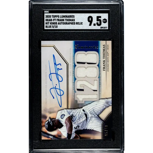 2020 Topps Luminaries #HKAR-FT Frank Thomas SGC 9.5 MINT+ MEM Auto 5/10 Chicago White Sox Baseball Card - Baseball Card