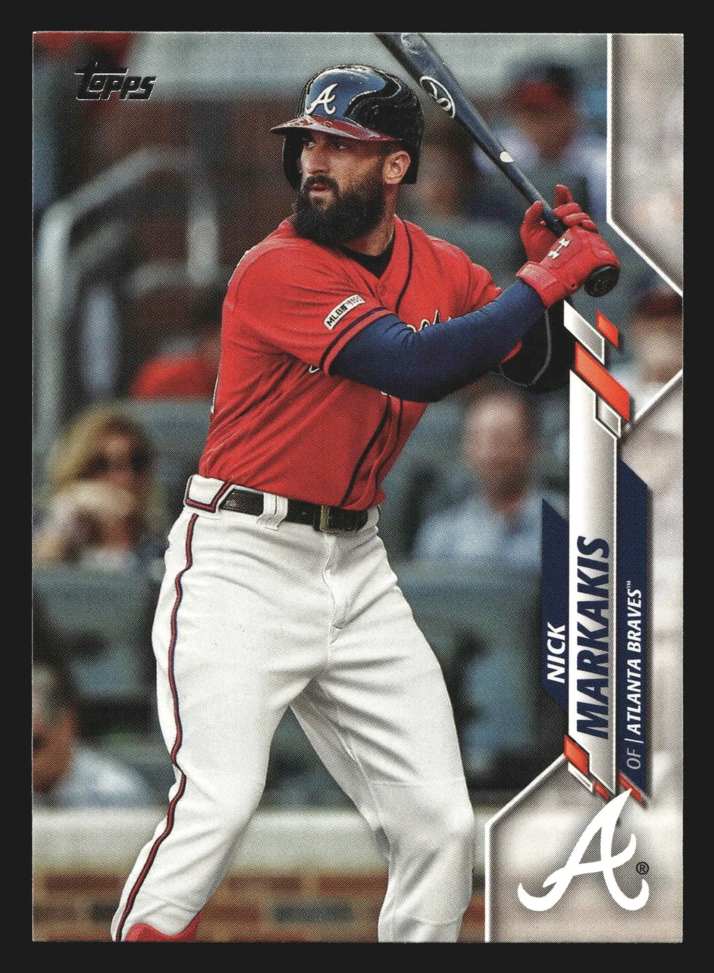 2020 Topps Nick Markakis #156 Atlanta Braves - Baseball Card Single