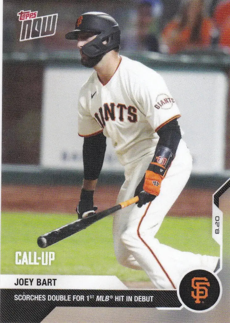 2020 Topps Now #138 Joey Bart San Francisco Giants Baseball Card