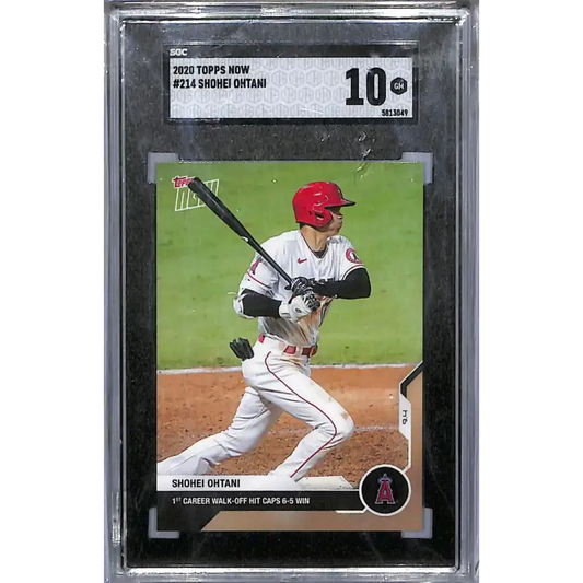 2020 Topps Now ##214 Shohei Ohtani SGC 10 Gem California Angels Baseball Card - Trading Card Singles