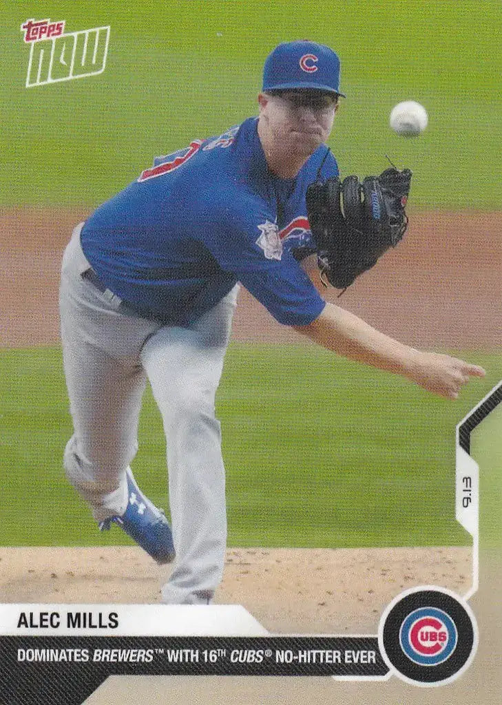 2020 TOPPS NOW #261 ALEC MILLS CHICAGO CUBS