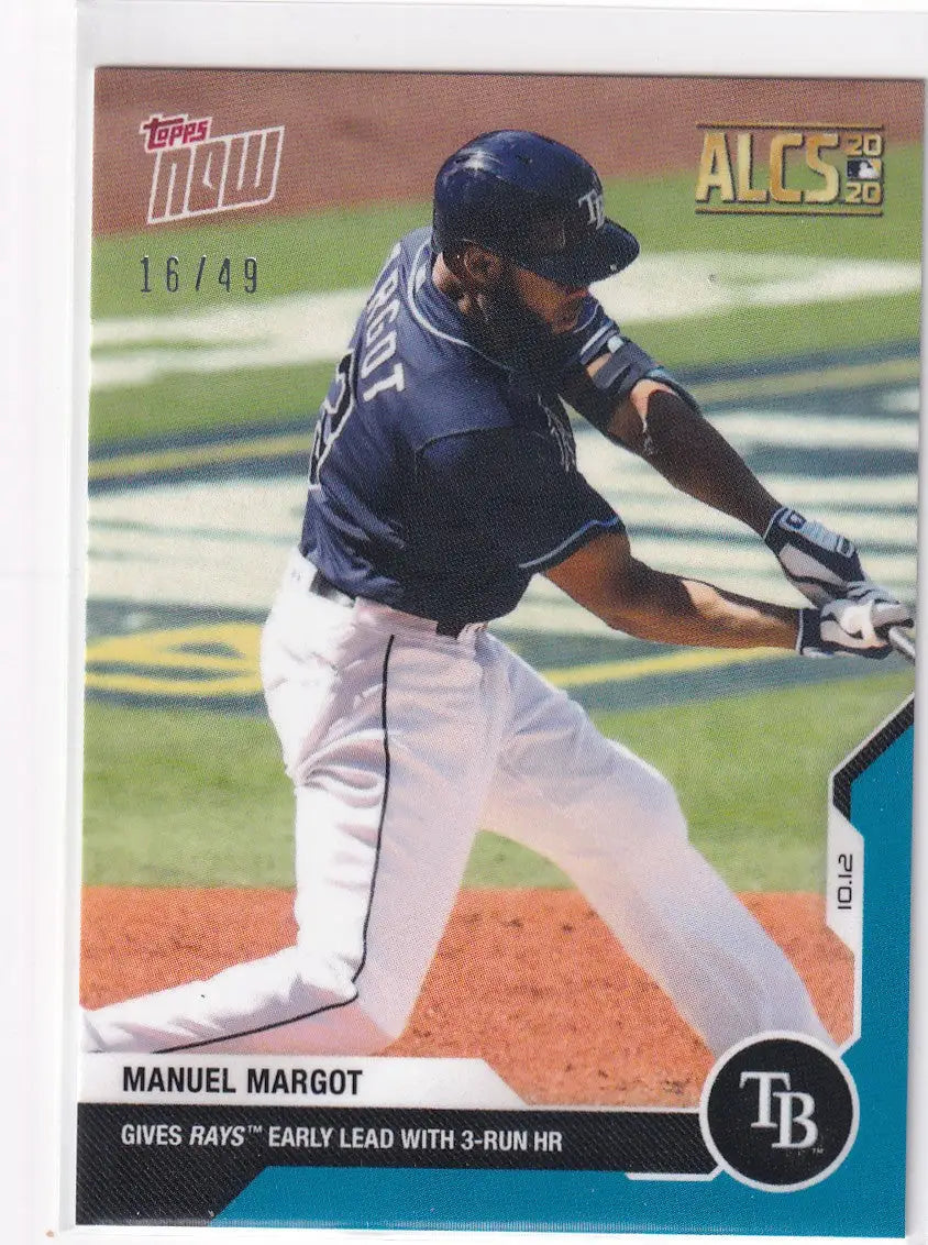 2020 TOPPS NOW #402 MANUEL MARGOT ALCS 16/49- TAMPA BAY RAYS
