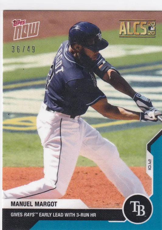 2020 TOPPS NOW #402 MANUEL MARGOT ALCS 36/49- TAMPA BAY RAYS - Baseball Card Single