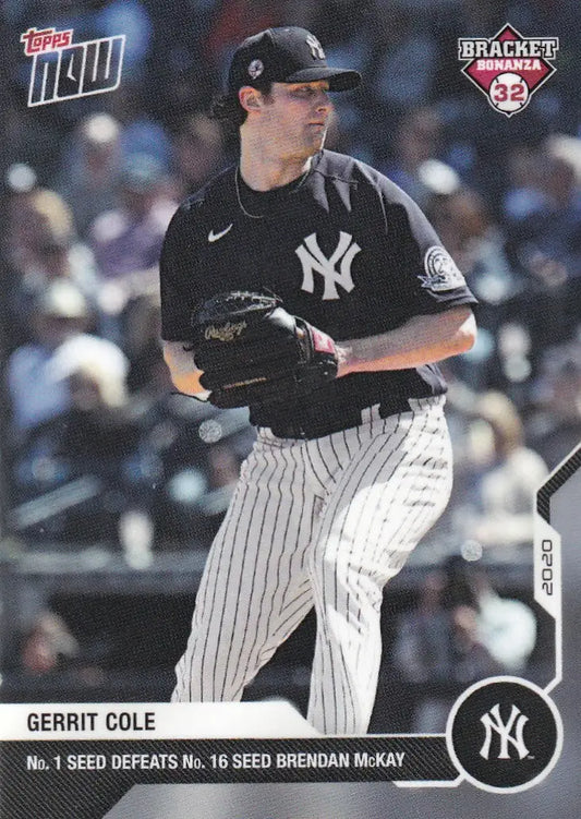 2020 TOPPS NOW BRACKET BONANZA #BB1-17 GERRIT COLE- NEW YORK YANKEES - Baseball Card Single
