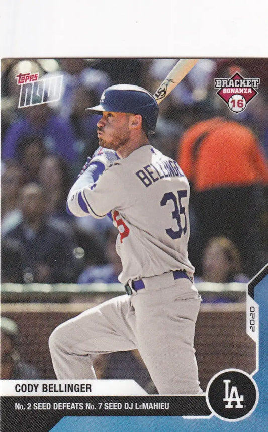 2020 TOPPS NOW BRACKET BONANZA #BB2-2 CODY BELLINGER- LOS ANGELES DODGERS - Baseball Card Single