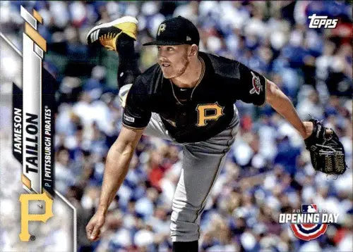 2020 Topps Opening Day Jameson Taillon Pirates baseball card with original gloss