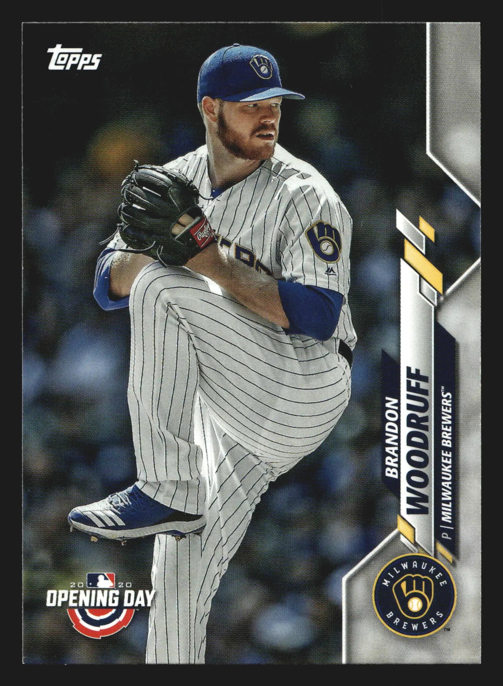 2020 Topps Opening Day #4 Brandon Woodruff Milwaukee Brewers - Baseball Card Single
