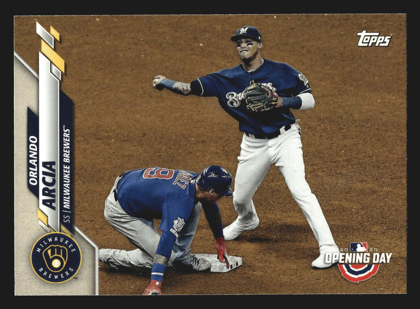 2020 Topps Opening Day #82 Orlando Arcia Milwaukee Brewers - Baseball Card Single