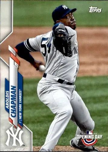 2020 Topps Opening Day Aroldis Chapman Yankees baseball card NM-MT collectible