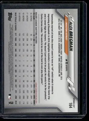 2020 Topps Opening Day Alex Bregman #164 Baseball - Baseball Card Single