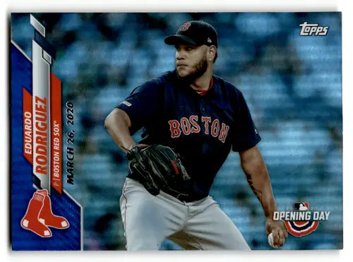 2020 Topps Opening Day Blue Foil #23 Eduardo Rodriguez NM-MT Red Sox ID:60801 - Baseball Card Single